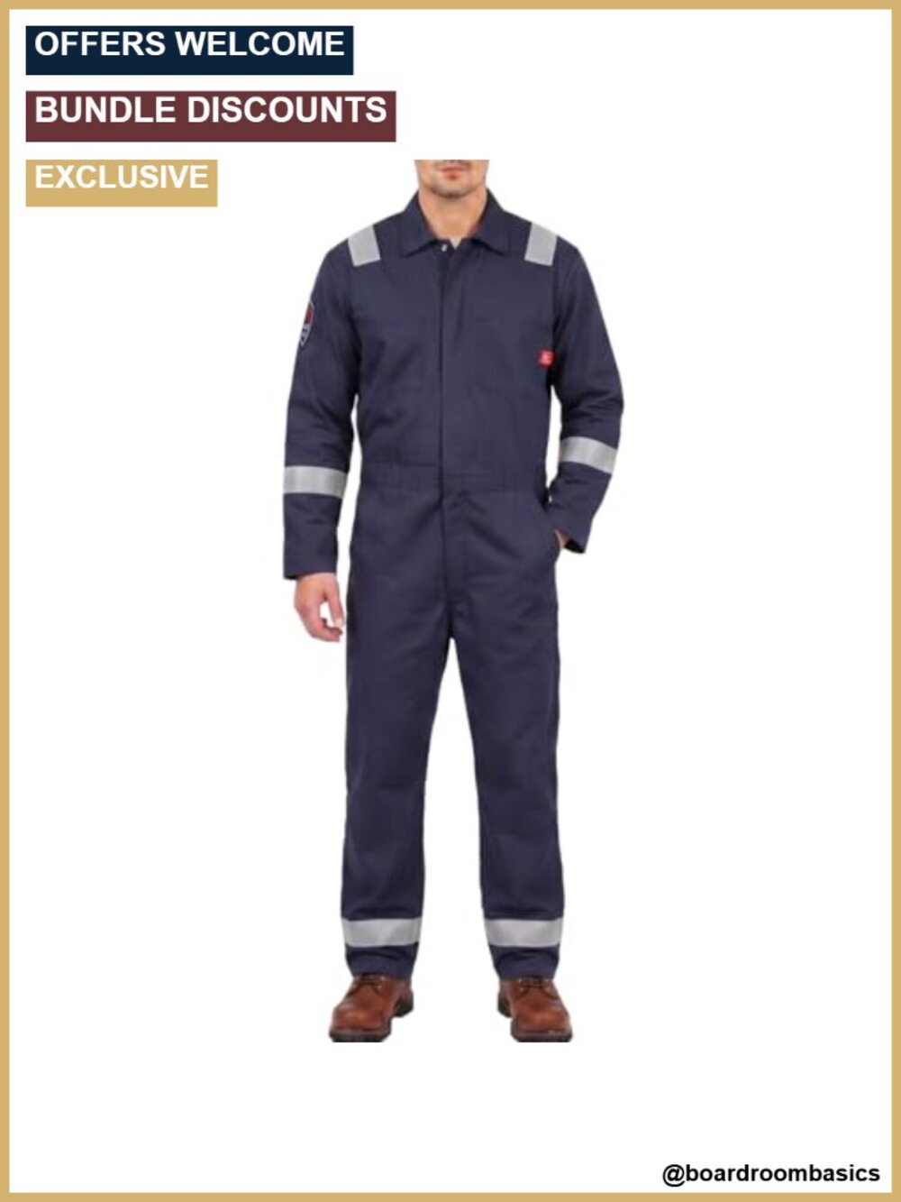 100% Cotton Flame Resistant Work Coveralls Men Safety Overalls